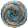 0428 Petrolblau/Graubraun/Taupe/Orange/Marine