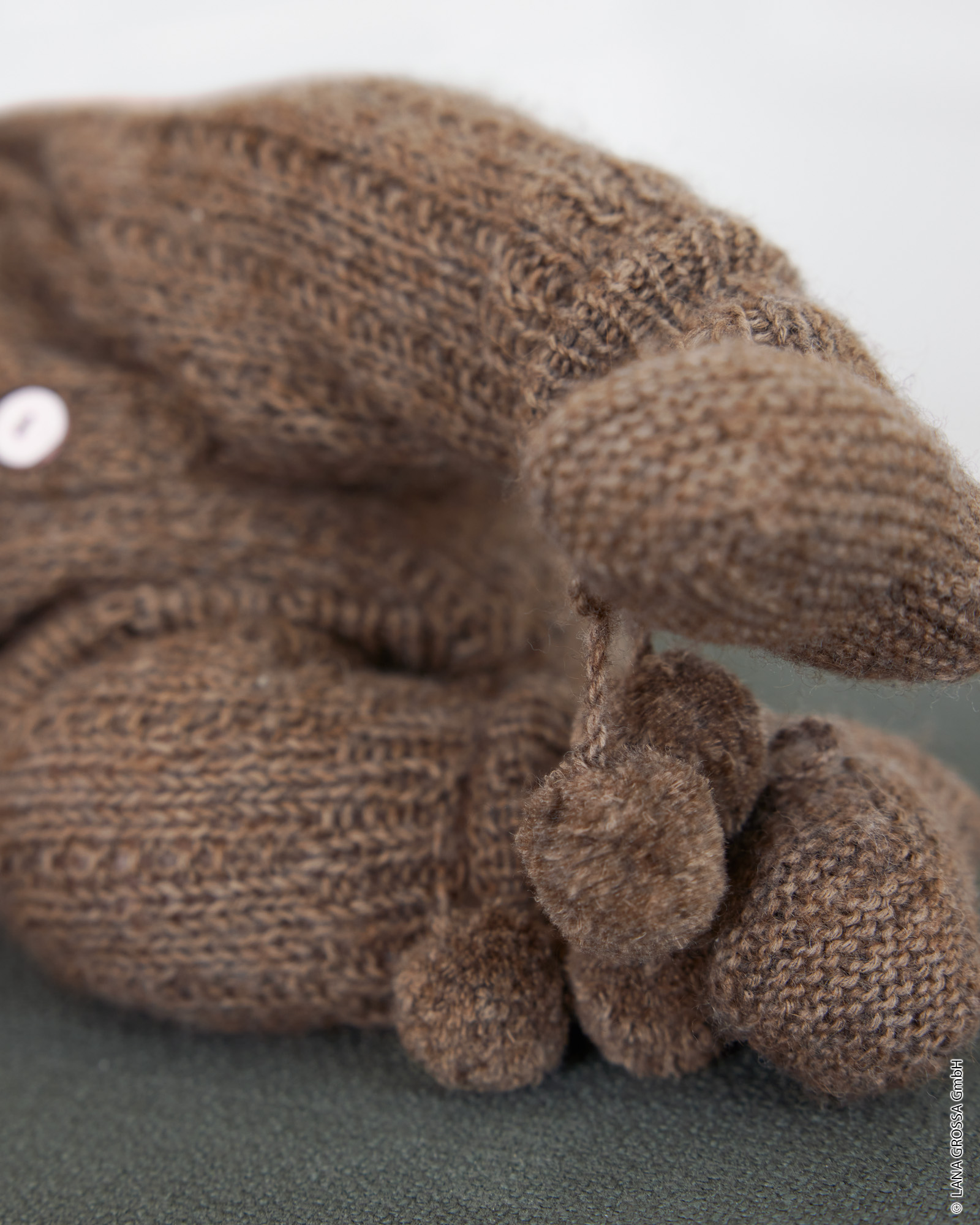 Strickset Schühchen Mit Bommel Aus Ecopuno Von Lana Grossa 1 Schühchen Mit Bommel - Ecopuno