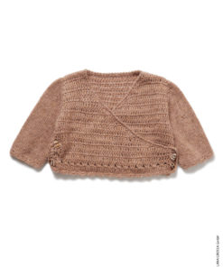 Strickset Wickeljäckchen Aus Ecopuno Von Lana Grossa 4 Strickset Wickeljäckchen Aus Ecopuno Von Lana Grossa – Bild 2