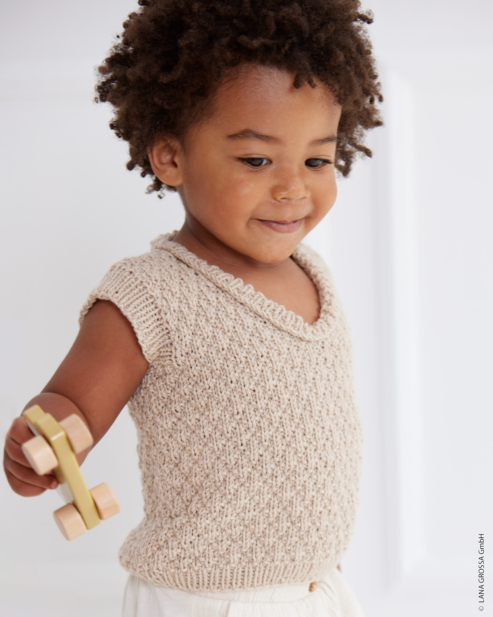 Strickset Pullunder Mit Strukturmuster Aus Cool Wool Big Von Lana Grossa 1 Pullunder Mit Strukturmuster - Cool Wool Big
