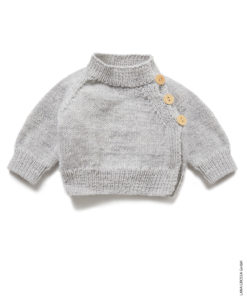 Strickset Wickeljäckchen Aus Cool Wool Baby Von Lana Grossa 4 Strickset Wickeljäckchen Aus Cool Wool Baby Von Lana Grossa – Bild 2