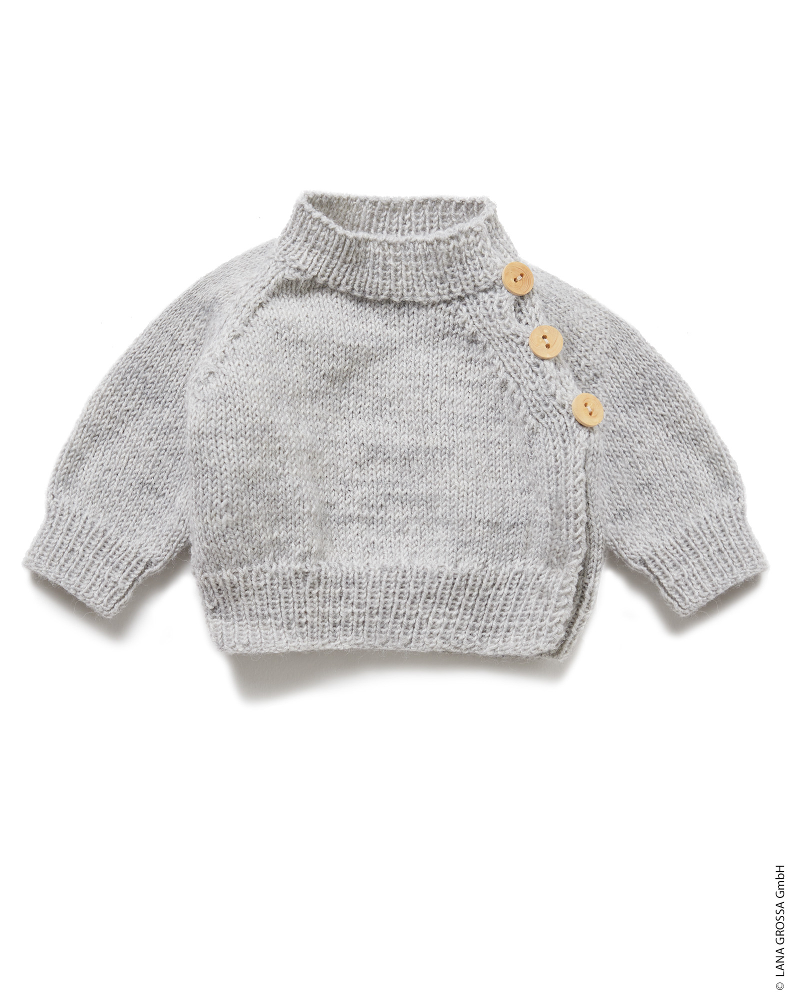 Strickset Wickeljäckchen Aus Cool Wool Baby Von Lana Grossa 2 Strickset Wickeljäckchen Aus Cool Wool Baby Von Lana Grossa – Bild 2
