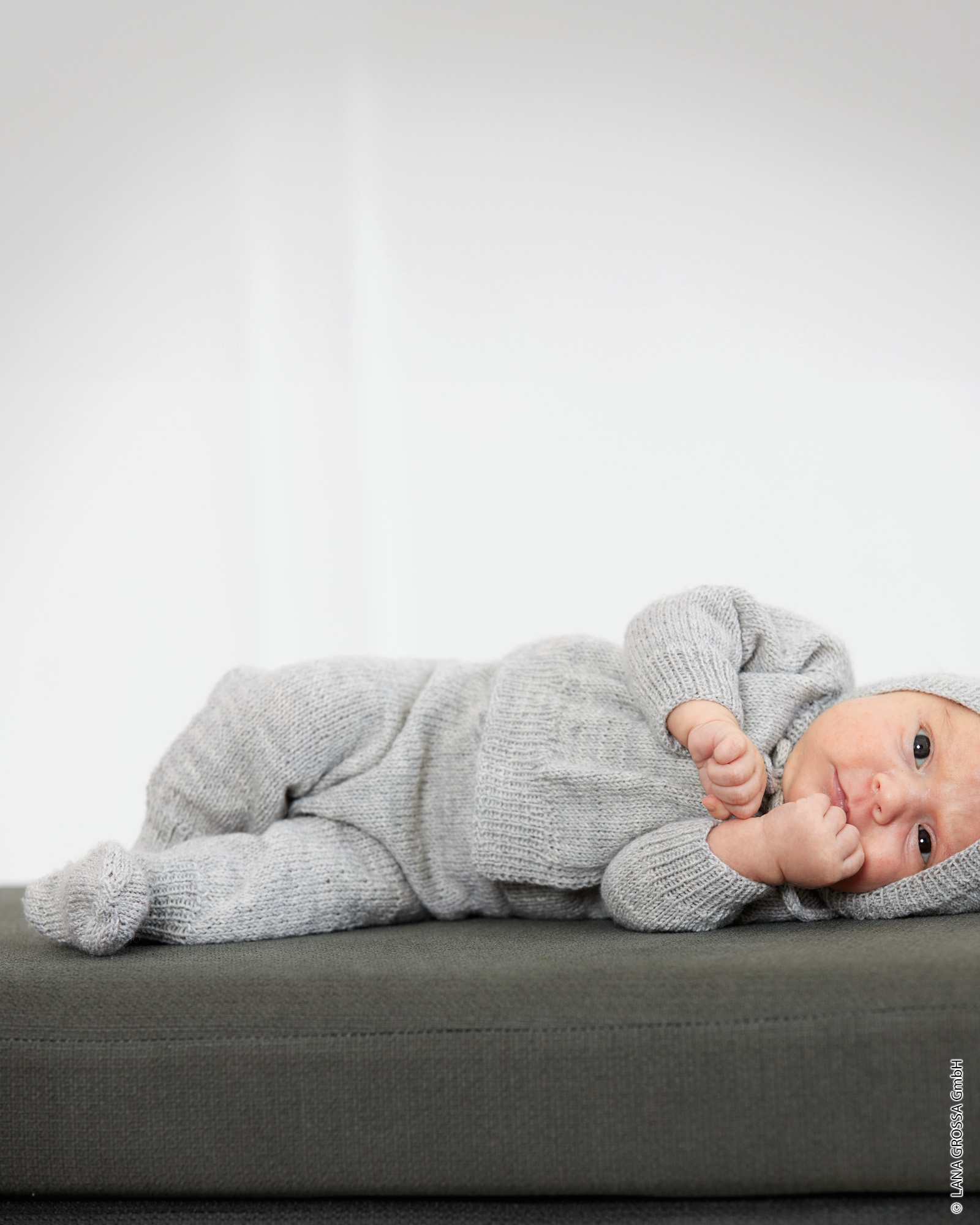 Strickset Hose Mit Füßlingen Aus Cool Wool Baby Von Lana Grossa 1 Hose Mit Füßlingen - Cool Wool Baby