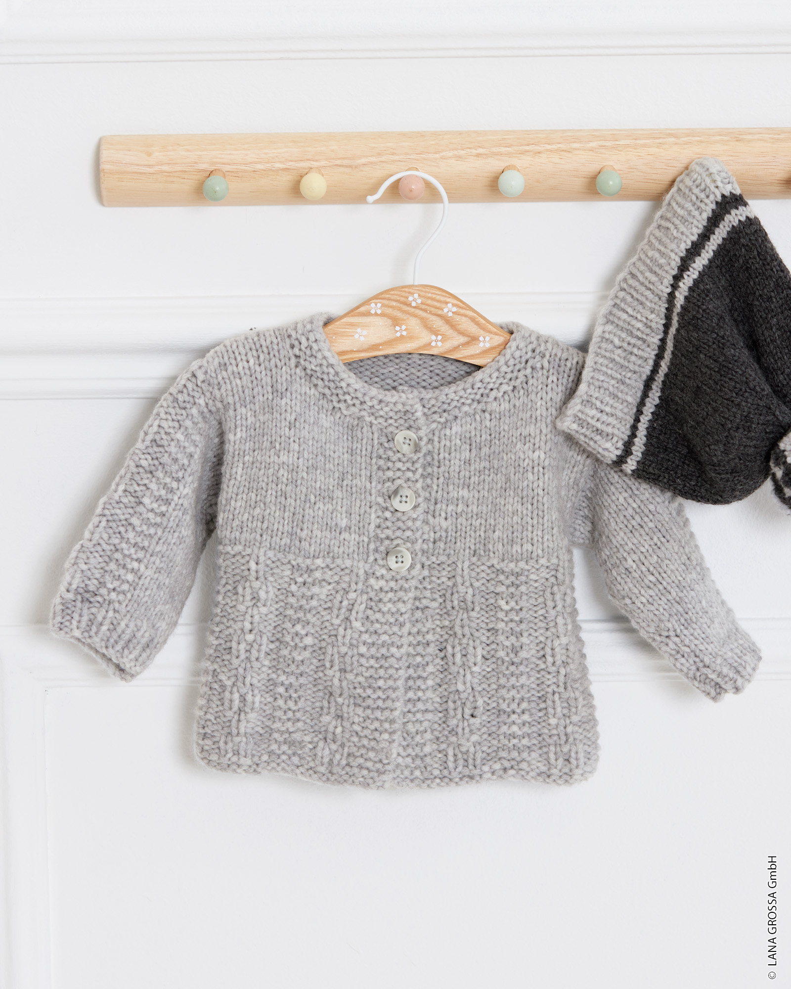Strickset Jacke Mit Strukturmuster Aus Cool Merino Big Von Lana Grossa 3 Strickset Jacke Mit Strukturmuster Aus Cool Merino Big Von Lana Grossa – Bild 3