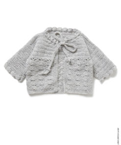 Strickset Häkeljäckchen Mit Muschelmuster Aus Cool Wool Baby Von Lana Grossa 4 Strickset Häkeljäckchen Mit Muschelmuster Aus Cool Wool Baby Von Lana Grossa – Bild 2