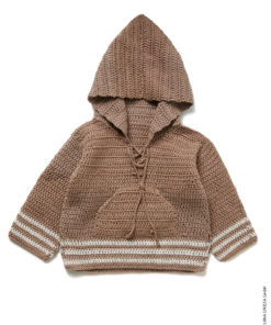 Strickset Kapuzenpulli Gehäkelt Aus Soft Cotton Von Lana Grossa 4 Strickset Kapuzenpulli Gehäkelt Aus Soft Cotton Von Lana Grossa – Bild 2