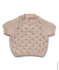Strickset Kurzarmpulli Mit Ajourmuster Aus Cool Wool Baby Von Lana Grossa – Bild 2