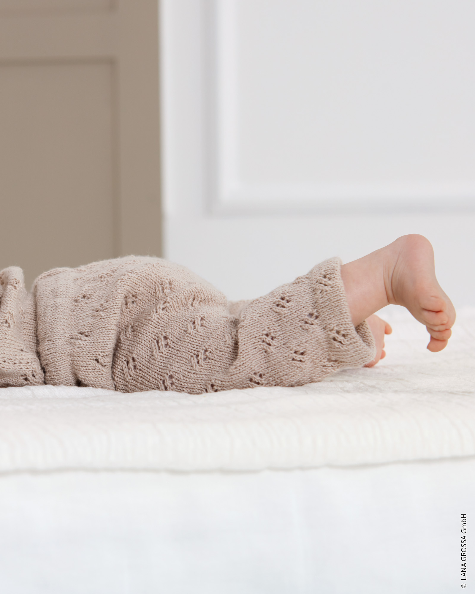 Strickset Hose Mit Ajourmuster Aus Cool Wool Baby Von Lana Grossa 1 Hose Mit Ajourmuster - Cool Wool Baby