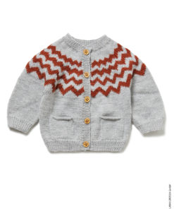Strickset Cardigan Mit Jacquardmuster Aus Cool Wool Baby Von Lana Grossa – Bild 2