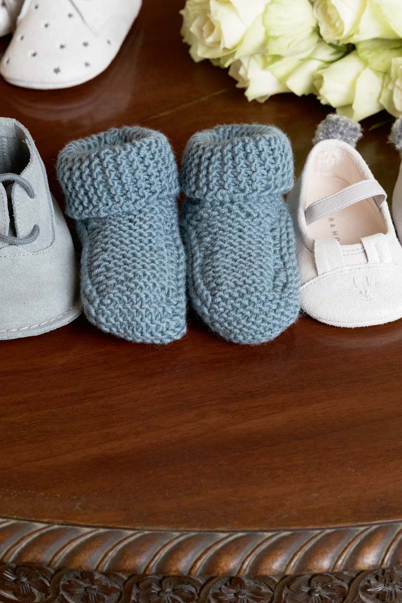 Strickset Baby Schühchen Aus Merino 120 Von Lang Yarns 1 Strickset Baby Schühchen Aus Merino 120 Von Lang Yarns