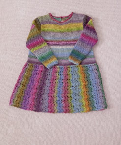 Strickset Kleid aus Mille Colori Baby von Lang Yarns