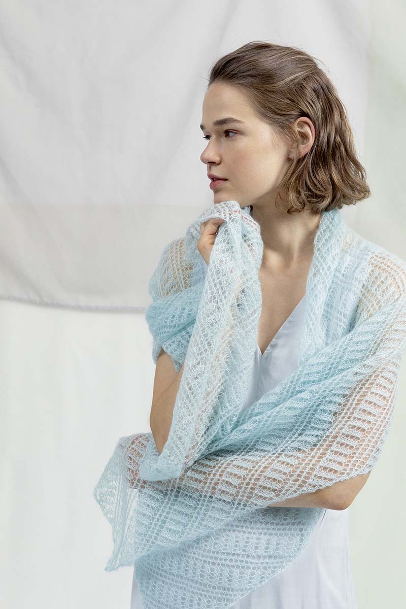 Strickset Tuch Aus Lace Von Lang Yarns 1 Strickset Tuch Aus Lace Von Lang Yarns