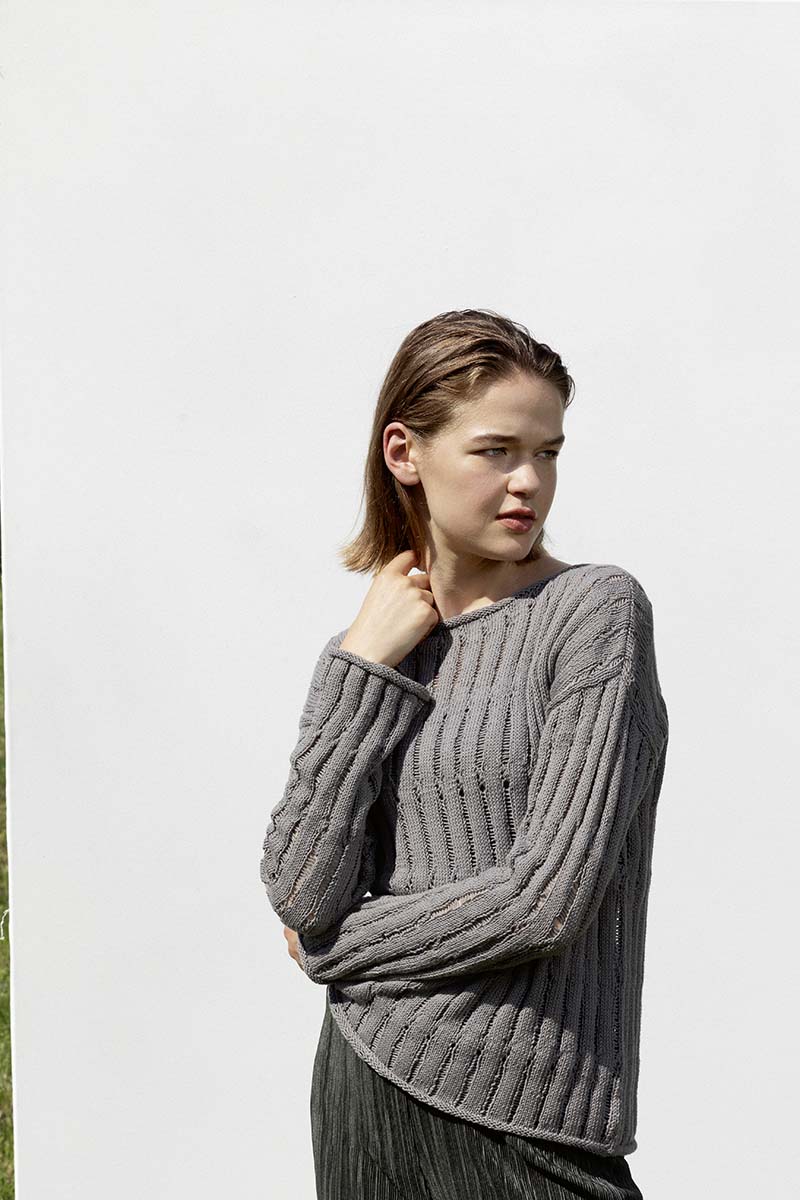Strickset Pullover Aus Baby Cotton Von Lang Yarns 1 Strickset Pullover Aus Baby Cotton Von Lang Yarns