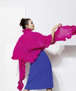Strickset Dreiecktuch aus Mohair Luxe von Lang Yarns