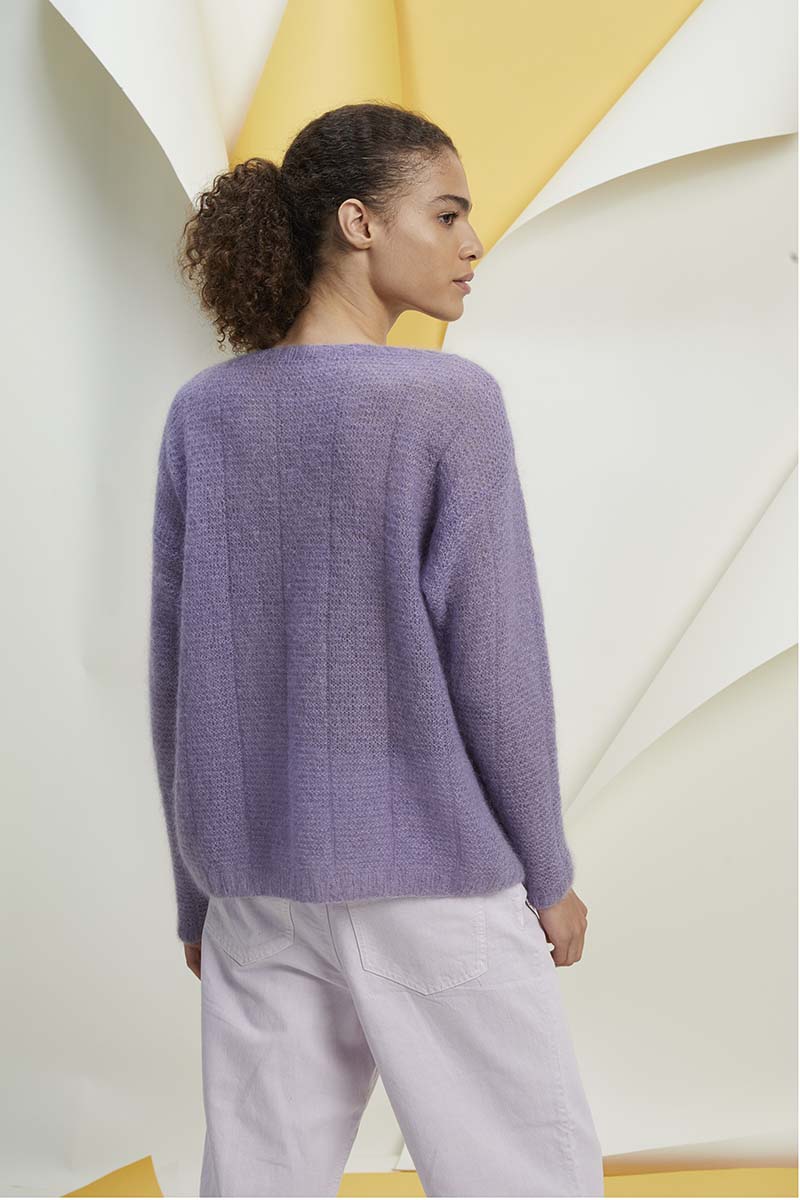 Strickset Pullover Aus Mohair Luxe Von Lang Yarns 2 Strickset Pullover Aus Mohair Luxe Von Lang Yarns – Bild 2