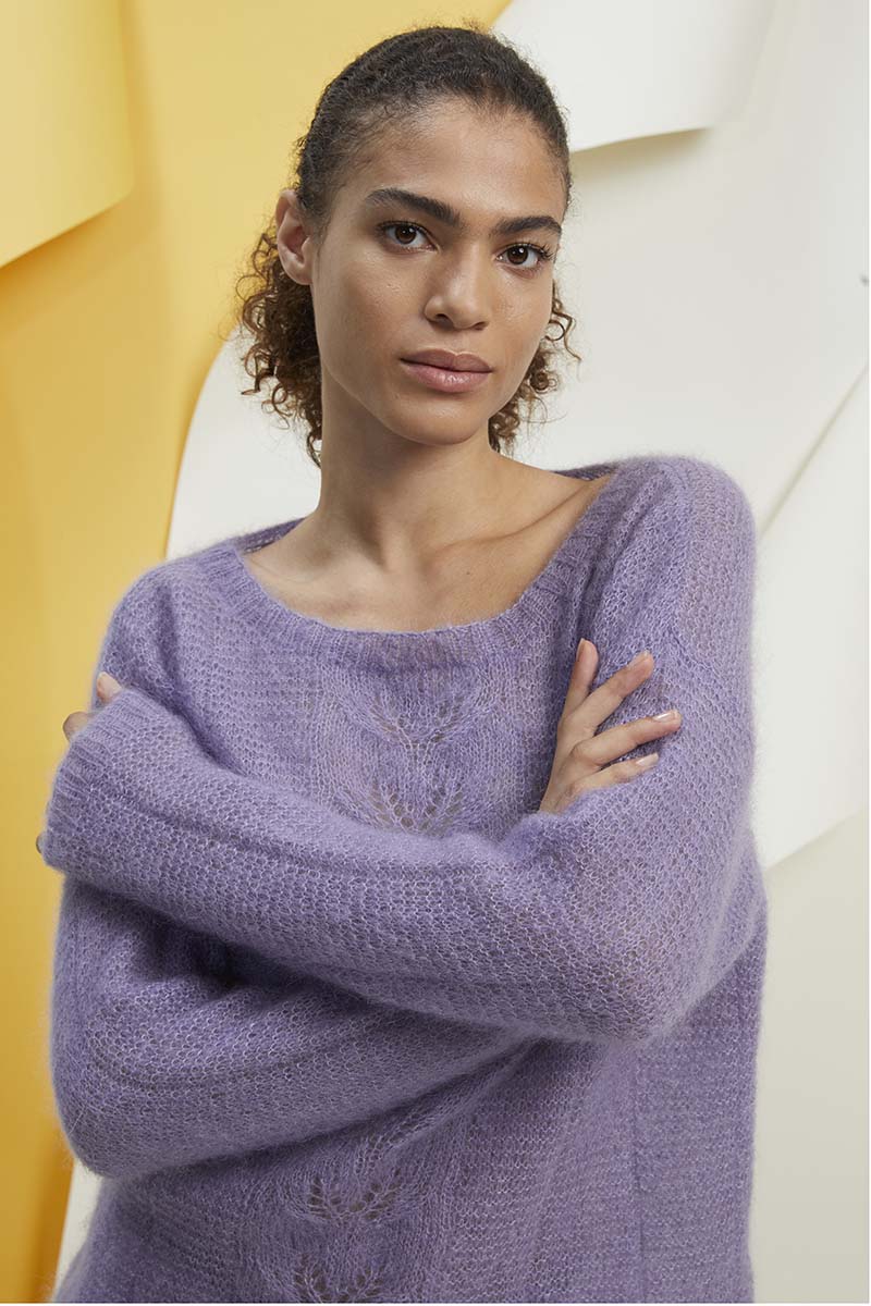 Strickset Pullover Aus Mohair Luxe Von Lang Yarns 4 Strickset Pullover Aus Mohair Luxe Von Lang Yarns – Bild 4