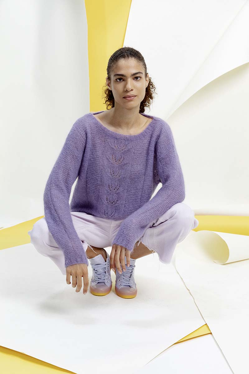 Strickset Pullover Aus Mohair Luxe Von Lang Yarns 1 Strickset Pullover Aus Mohair Luxe Von Lang Yarns