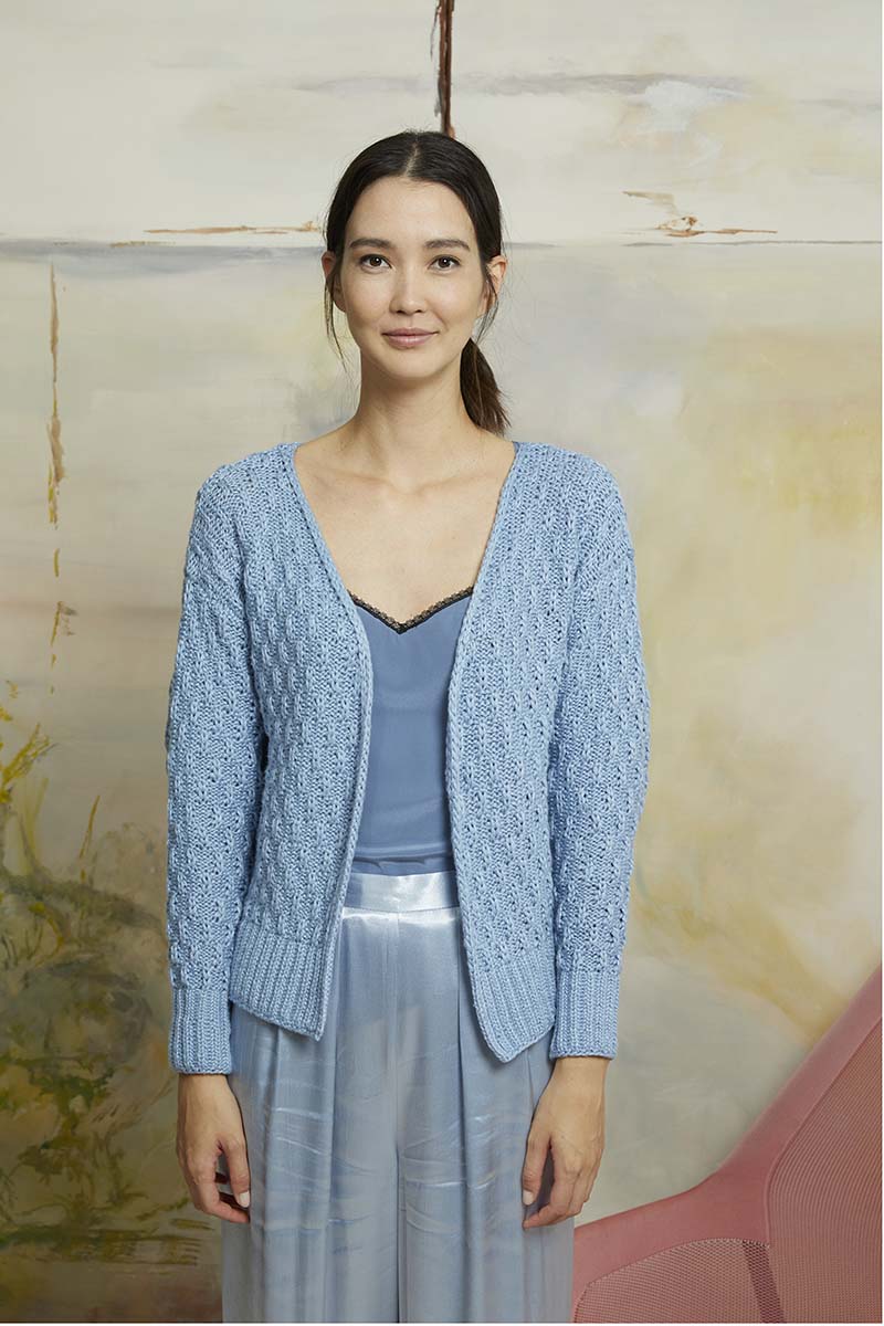 Strickset Kurze Jacke Aus Amira Von Lang Yarns 3 Strickset Kurze Jacke Aus Amira Von Lang Yarns – Bild 3