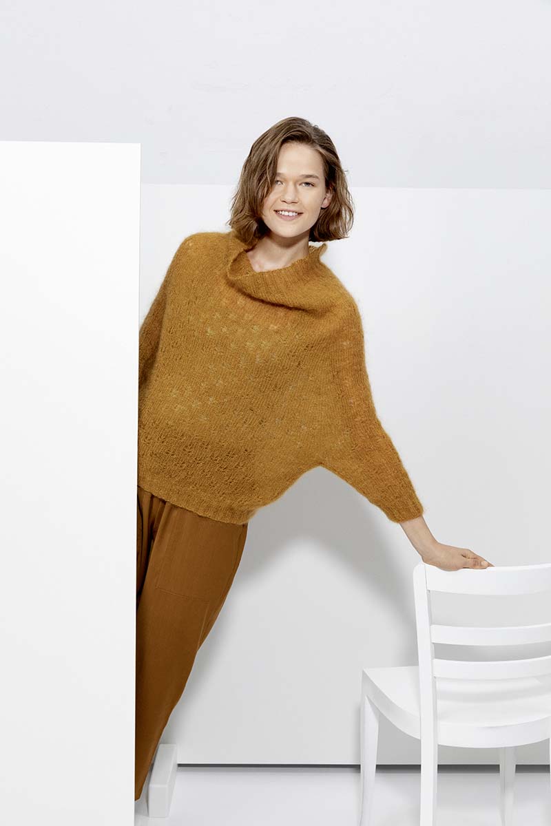 Strickset Pullover Aus Mohair Luxe Von Lang Yarns 1 Strickset Pullover Aus Mohair Luxe Von Lang Yarns