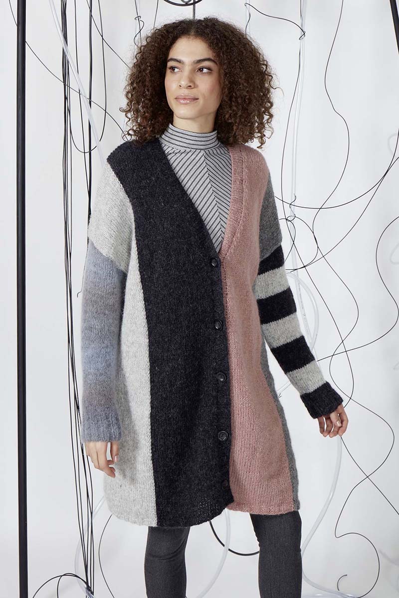 Strickset Cardigan Aus Malou Light Von Lang Yarns 4 Strickset Cardigan Aus Malou Light Von Lang Yarns – Bild 4