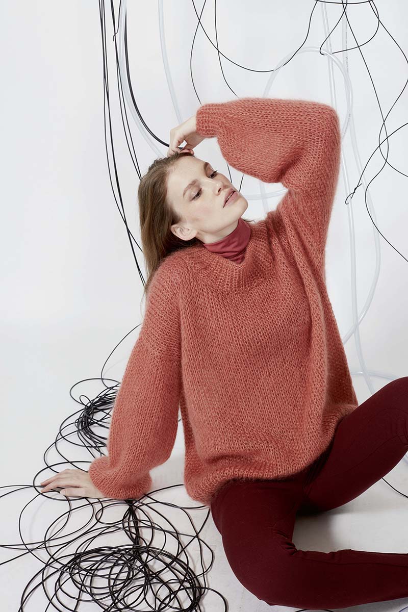 Strickset Pullover Aus Mohair Luxe Von Lang Yarns 1 Strickset Pullover Aus Mohair Luxe Von Lang Yarns
