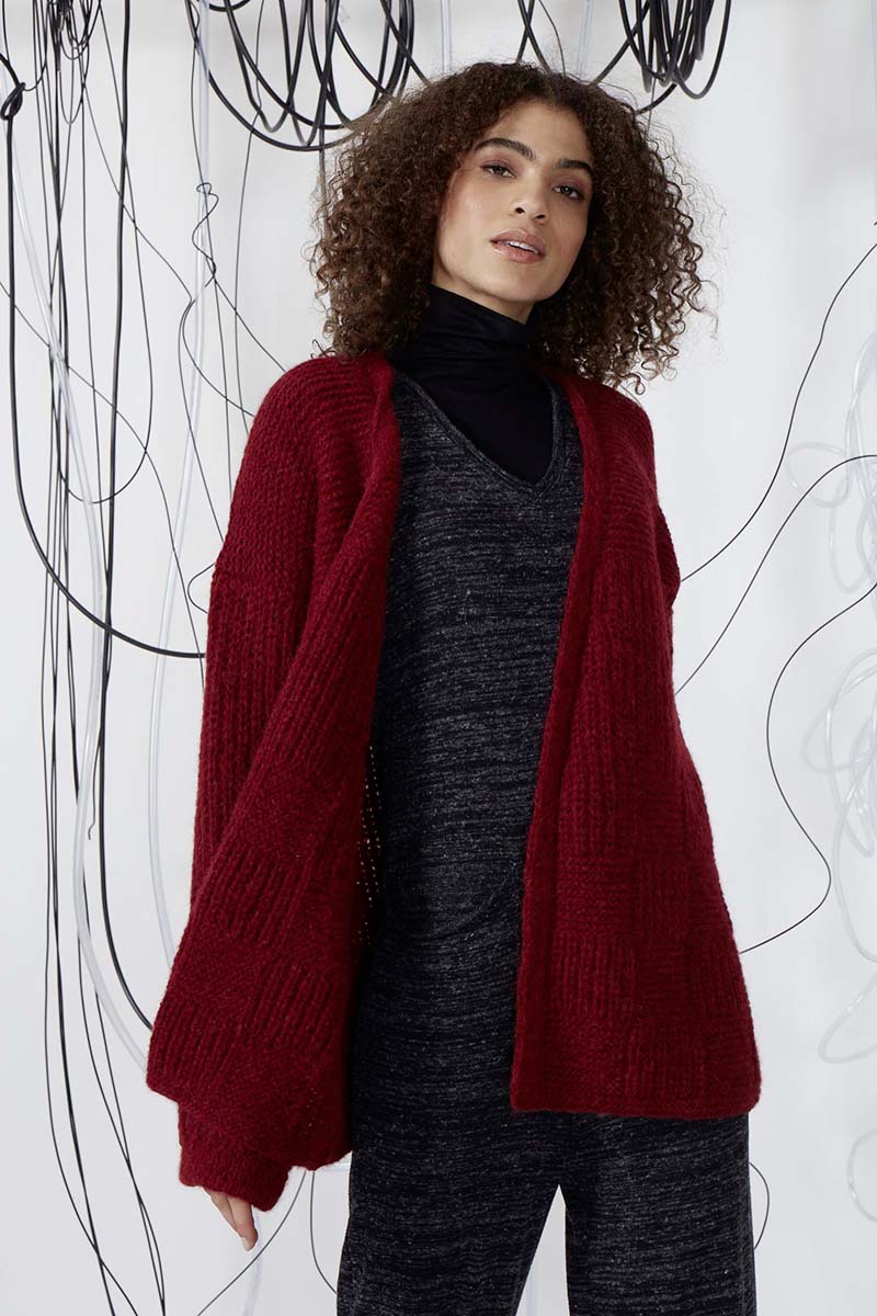 Strickset Cardigan Aus Malou Light Von Lang Yarns 3 Strickset Cardigan Aus Malou Light Von Lang Yarns – Bild 3
