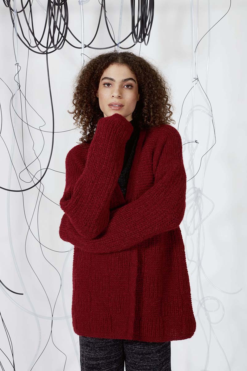 Strickset Cardigan Aus Malou Light Von Lang Yarns 1 Strickset Cardigan Aus Malou Light Von Lang Yarns