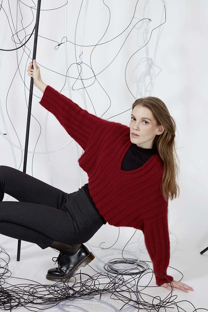 Strickset Pullover Aus Cashmere Light Von Lang Yarns 1 Strickset Pullover Aus Cashmere Light Von Lang Yarns