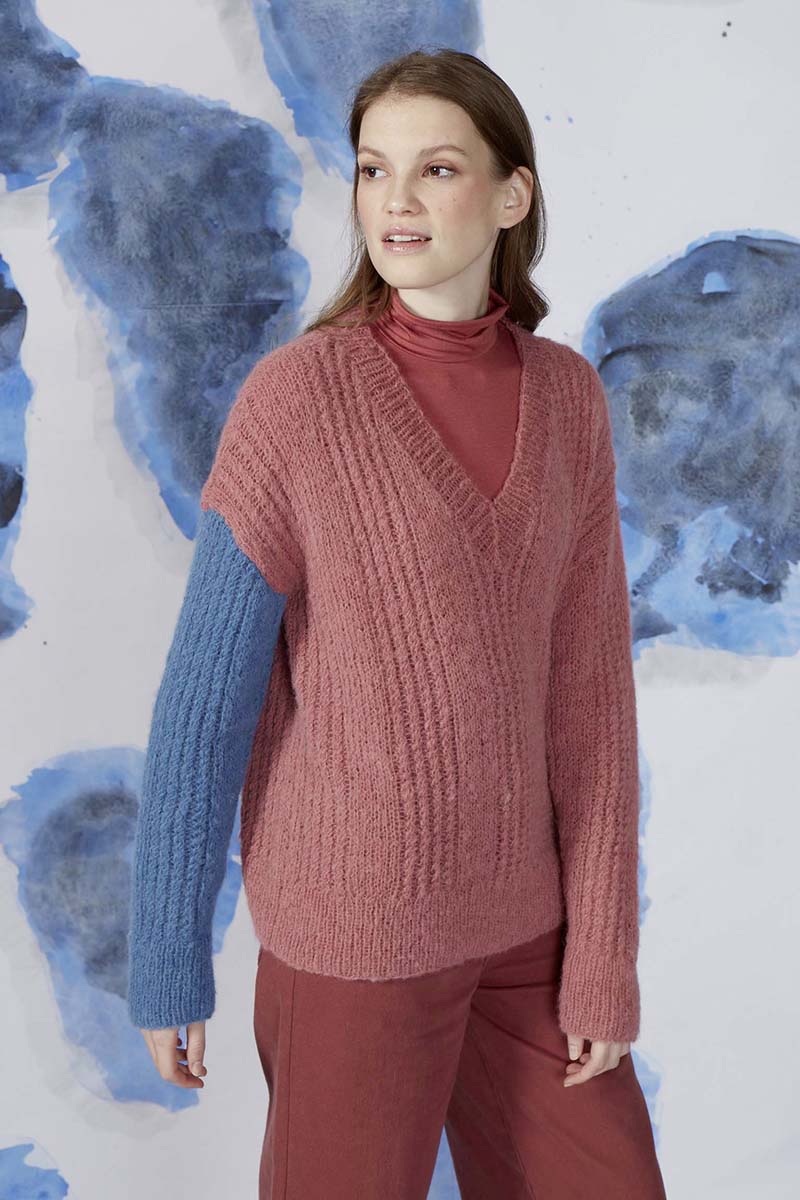 Strickset Pullover Aus Suri Alpaca Von Lang Yarns 4 Strickset Pullover Aus Suri Alpaca Von Lang Yarns – Bild 4