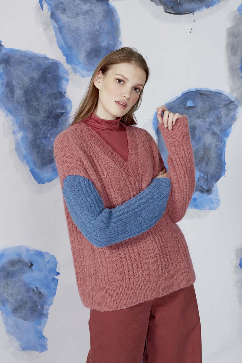 Strickset Pullover Aus Suri Alpaca Von Lang Yarns 1 Strickset Pullover Aus Suri Alpaca Von Lang Yarns