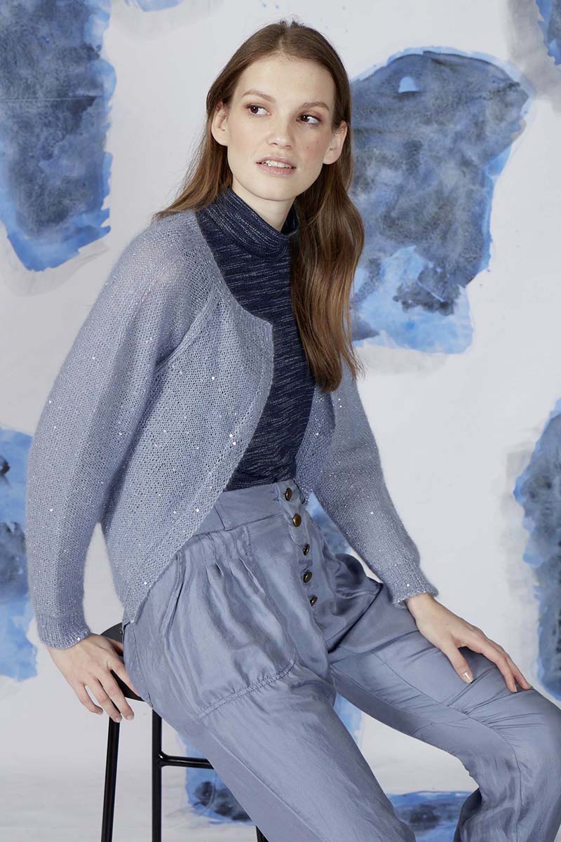 Strickset Top Down Jacke Aus Mohair Fancy Von Lang Yarns 4 Strickset Top Down Jacke Aus Mohair Fancy Von Lang Yarns – Bild 4