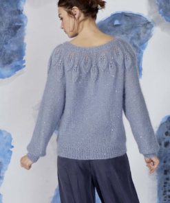 Strickset Top Down Pullover Aus Mohair Fancy Von Lang Yarns 5 Strickset Top Down Pullover Aus Mohair Fancy Von Lang Yarns – Bild 2