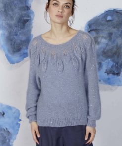 Strickset Top Down Pullover Aus Mohair Fancy Von Lang Yarns 7 Strickset Top Down Pullover Aus Mohair Fancy Von Lang Yarns – Bild 4