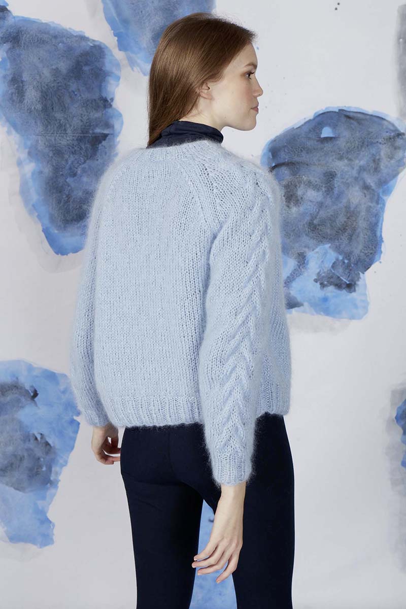 Strickset Jacke Aus Mohair Luxe Lame Von Lang Yarns 2 Strickset Jacke Aus Mohair Luxe Lame Von Lang Yarns – Bild 2
