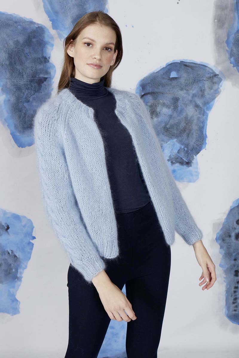 Strickset Jacke Aus Mohair Luxe Lame Von Lang Yarns 3 Strickset Jacke Aus Mohair Luxe Lame Von Lang Yarns – Bild 3