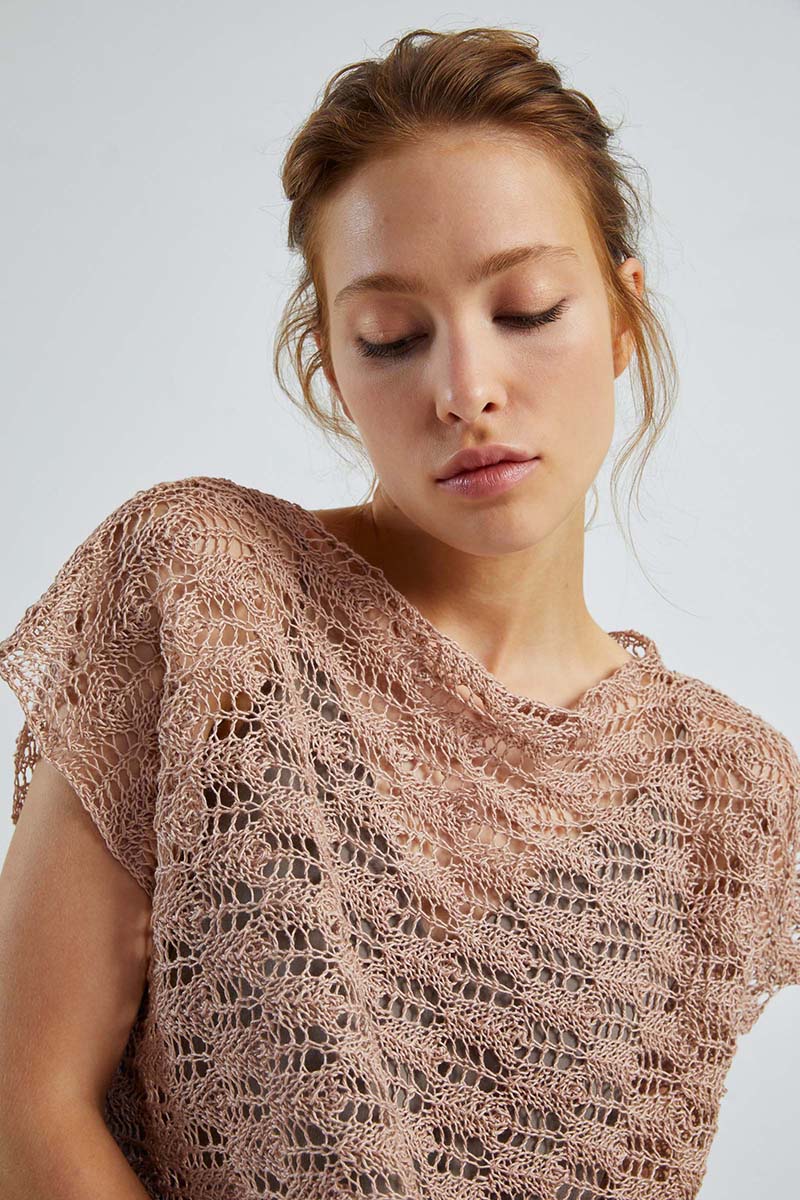 Strickset Shirt Aus Crealino Von Lang Yarns 3 Strickset Shirt Aus Crealino Von Lang Yarns – Bild 3