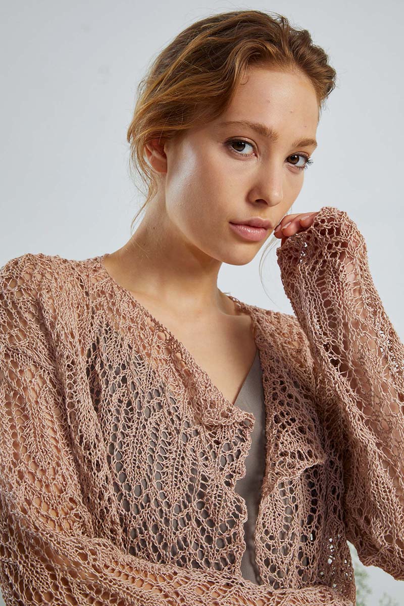 Strickset Jacke Aus Crealino Von Lang Yarns 3 Strickset Jacke Aus Crealino Von Lang Yarns – Bild 3
