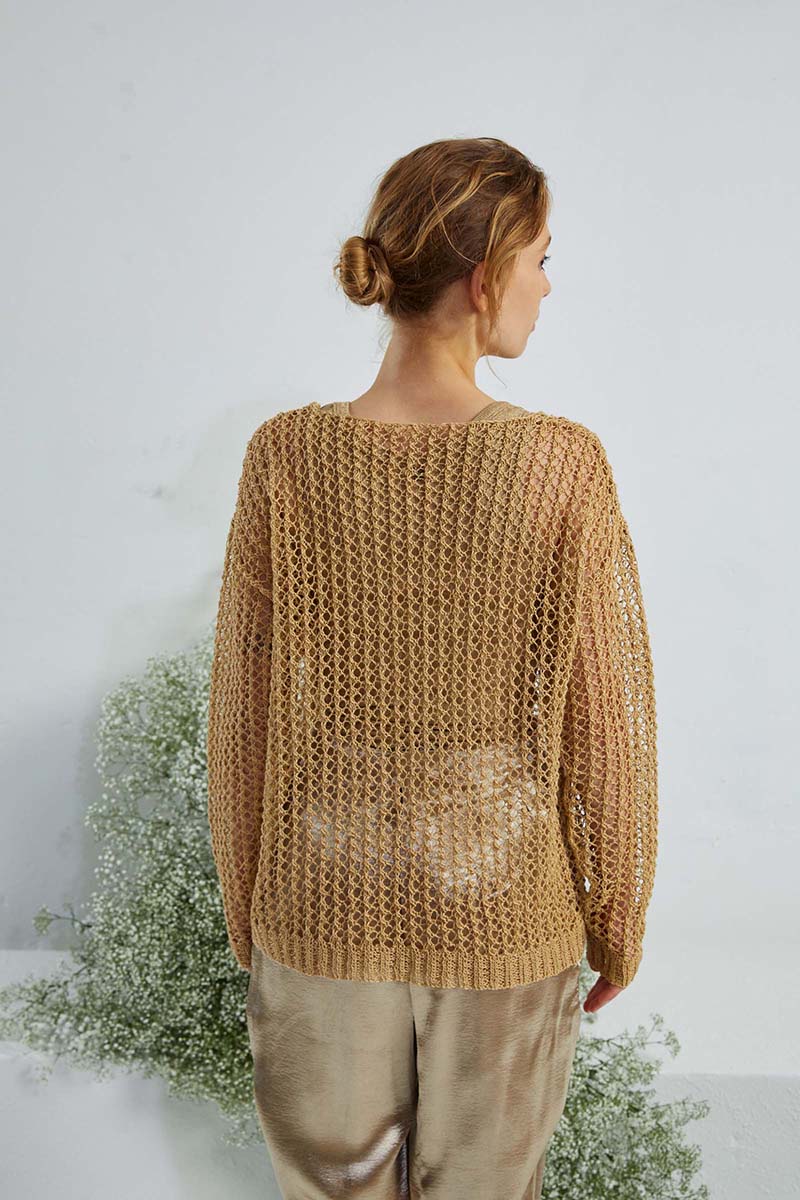 Strickset Pullover Aus Crealino Von Lang Yarns 2 Strickset Pullover Aus Crealino Von Lang Yarns – Bild 2