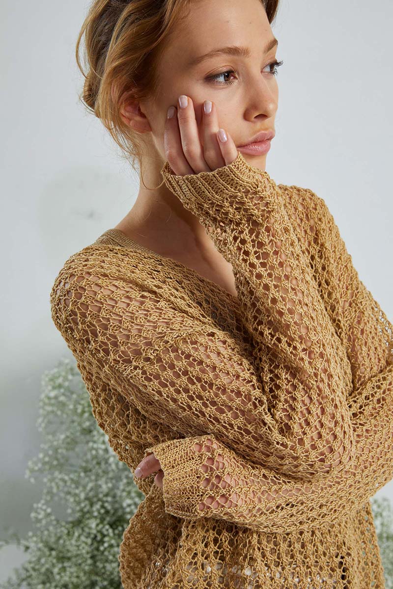 Strickset Pullover Aus Crealino Von Lang Yarns 3 Strickset Pullover Aus Crealino Von Lang Yarns – Bild 3