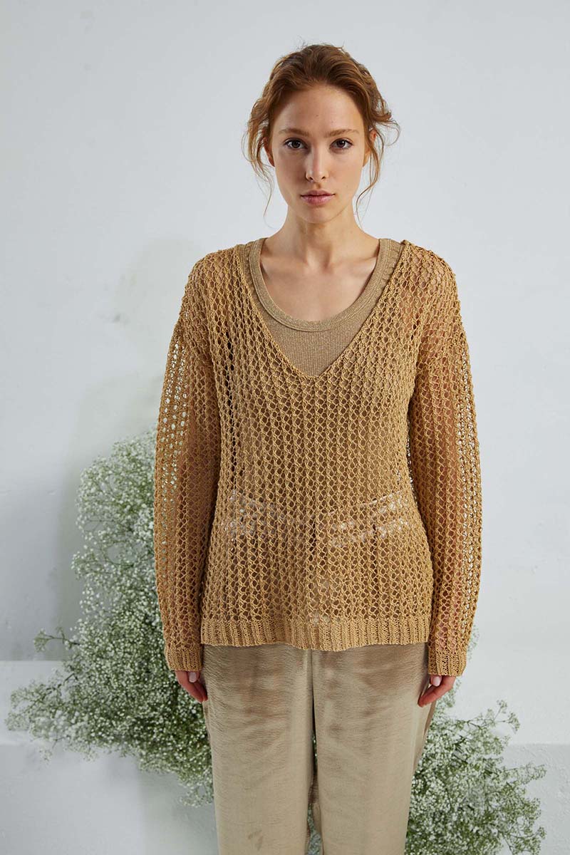 Strickset Pullover Aus Crealino Von Lang Yarns 4 Strickset Pullover Aus Crealino Von Lang Yarns – Bild 4