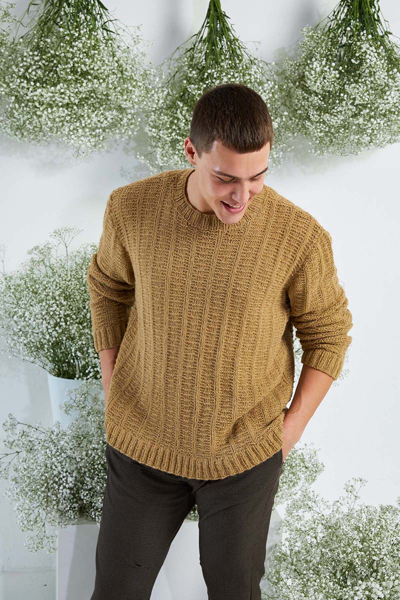 Strickset Herrenpullover Aus Regina Von Lang Yarns 4 Strickset Herrenpullover Aus Regina Von Lang Yarns – Bild 4