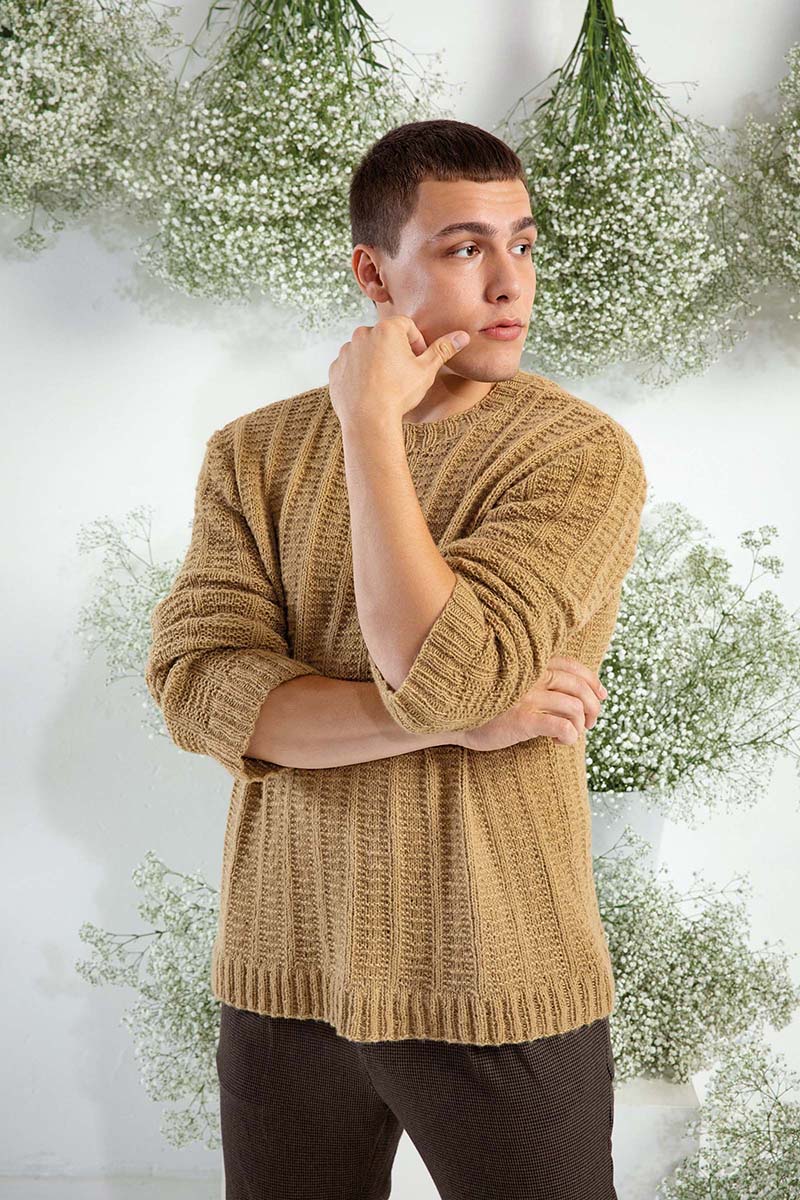 Strickset Herrenpullover Aus Regina Von Lang Yarns 1 Strickset Herrenpullover Aus Regina Von Lang Yarns