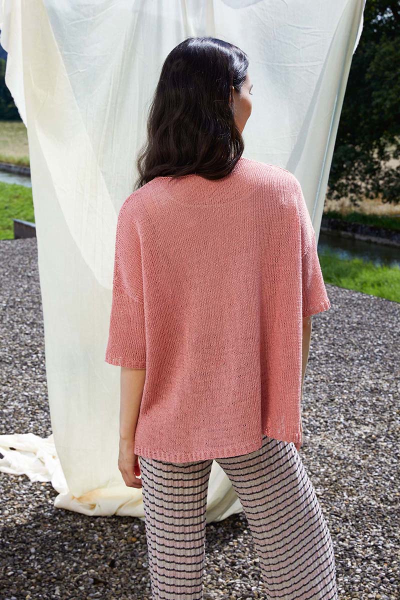 Strickset Kurzarmpullover Aus Crealino Von Lang Yarns 3 Strickset Kurzarmpullover Aus Crealino Von Lang Yarns – Bild 3