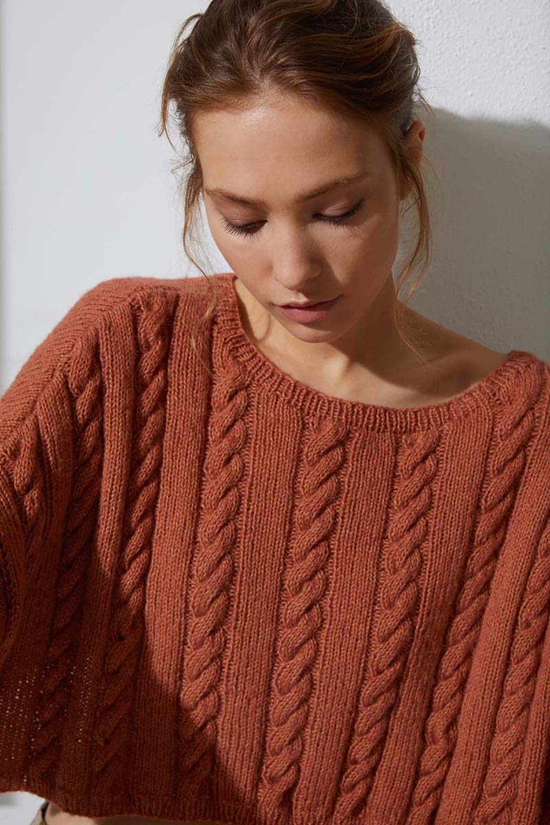 Strickset Kurzer Pullover Aus Regina Von Lang Yarns 2 Strickset Kurzer Pullover Aus Regina Von Lang Yarns – Bild 2