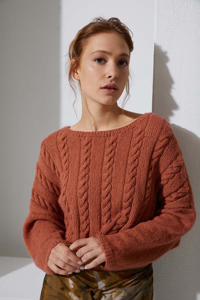Strickset Kurzer Pullover Aus Regina Von Lang Yarns 4 Strickset Kurzer Pullover Aus Regina Von Lang Yarns – Bild 4
