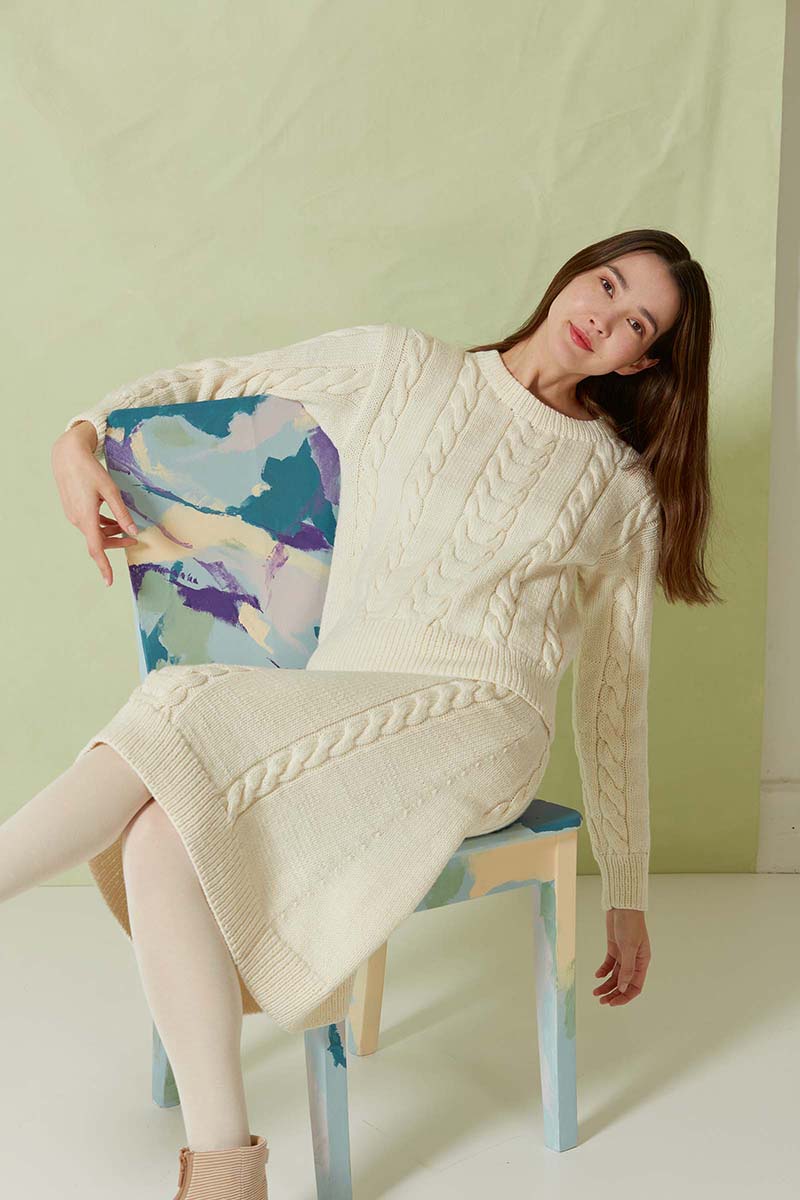 Strickset Pullover Aus Merino+ Von Lang Yarns 1 Strickset Pullover Aus Merino+ Von Lang Yarns
