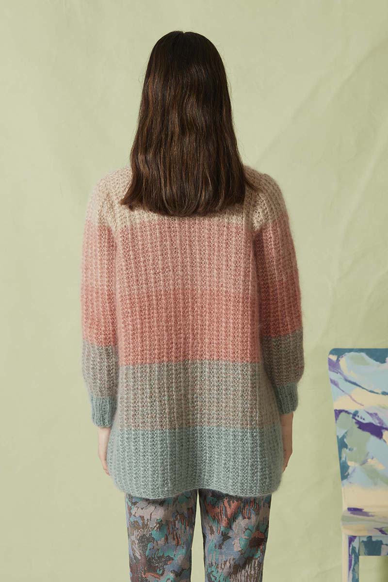 Strickset Jacke Aus Mohair Luxe Von Lang Yarns 2 Strickset Jacke Aus Mohair Luxe Von Lang Yarns – Bild 2