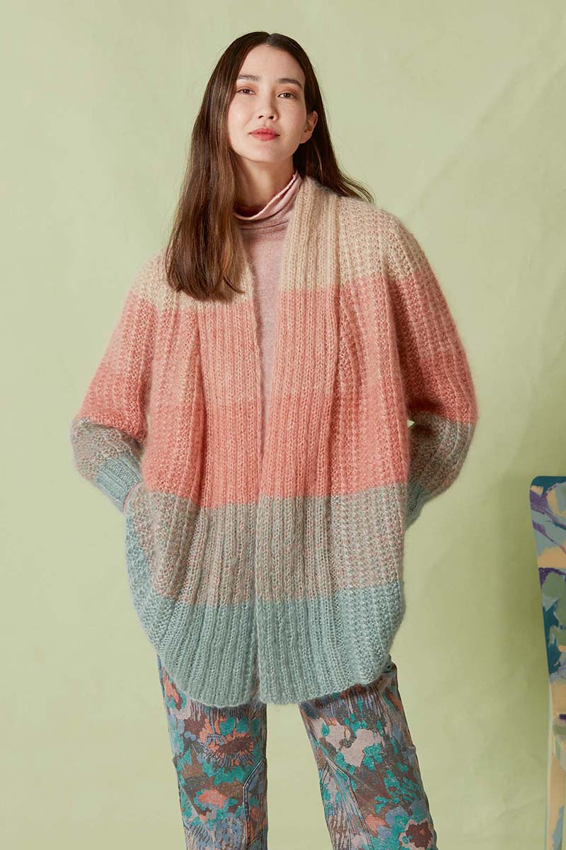 Strickset Jacke Aus Mohair Luxe Von Lang Yarns 1 Strickset Jacke Aus Mohair Luxe Von Lang Yarns