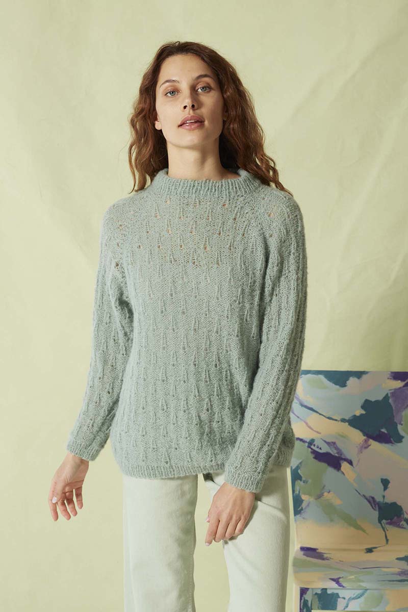 Strickset Pullover Aus Suri Alpaca Von Lang Yarns 3 Strickset Pullover Aus Suri Alpaca Von Lang Yarns – Bild 3