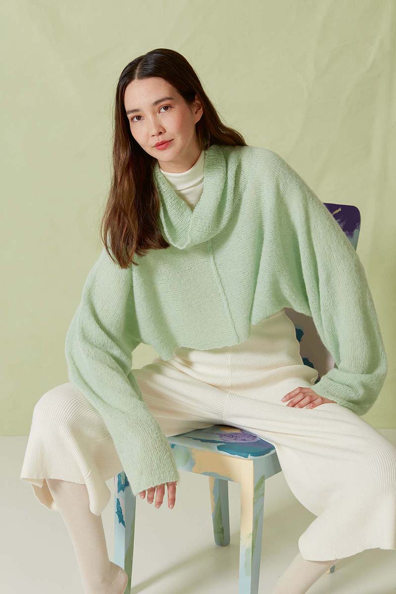 Strickset Poncho Aus Zen Von Lang Yarns 1 Strickset Poncho Aus Zen Von Lang Yarns